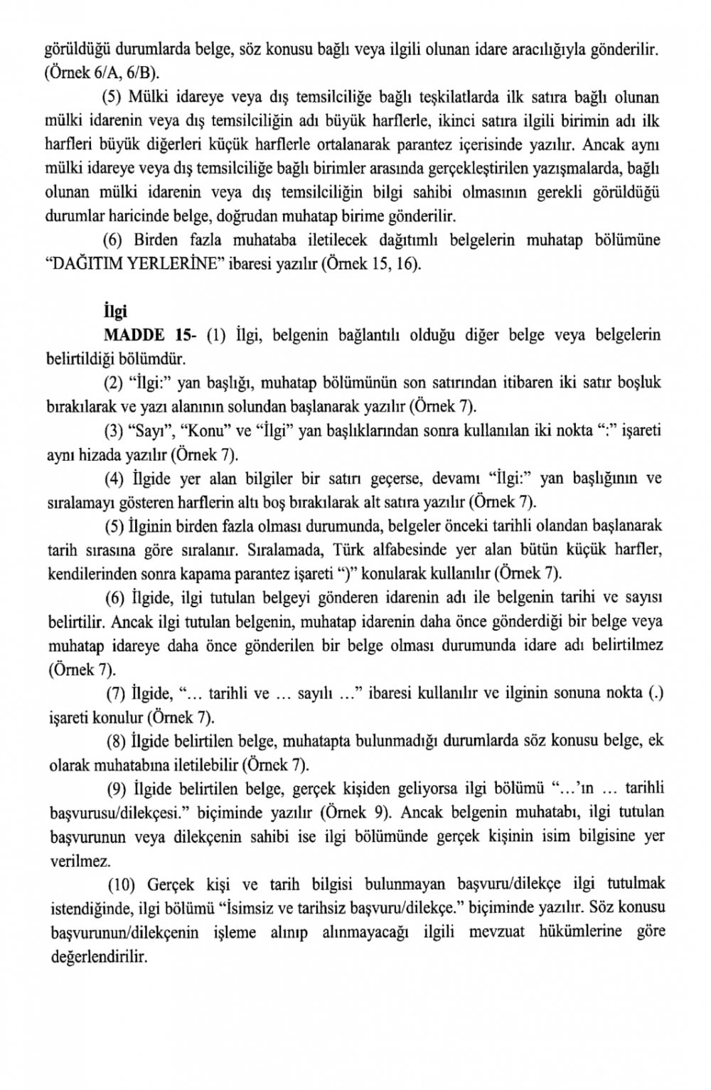 Resmi Yazışma Resmi Gazetede Yayınlandı
